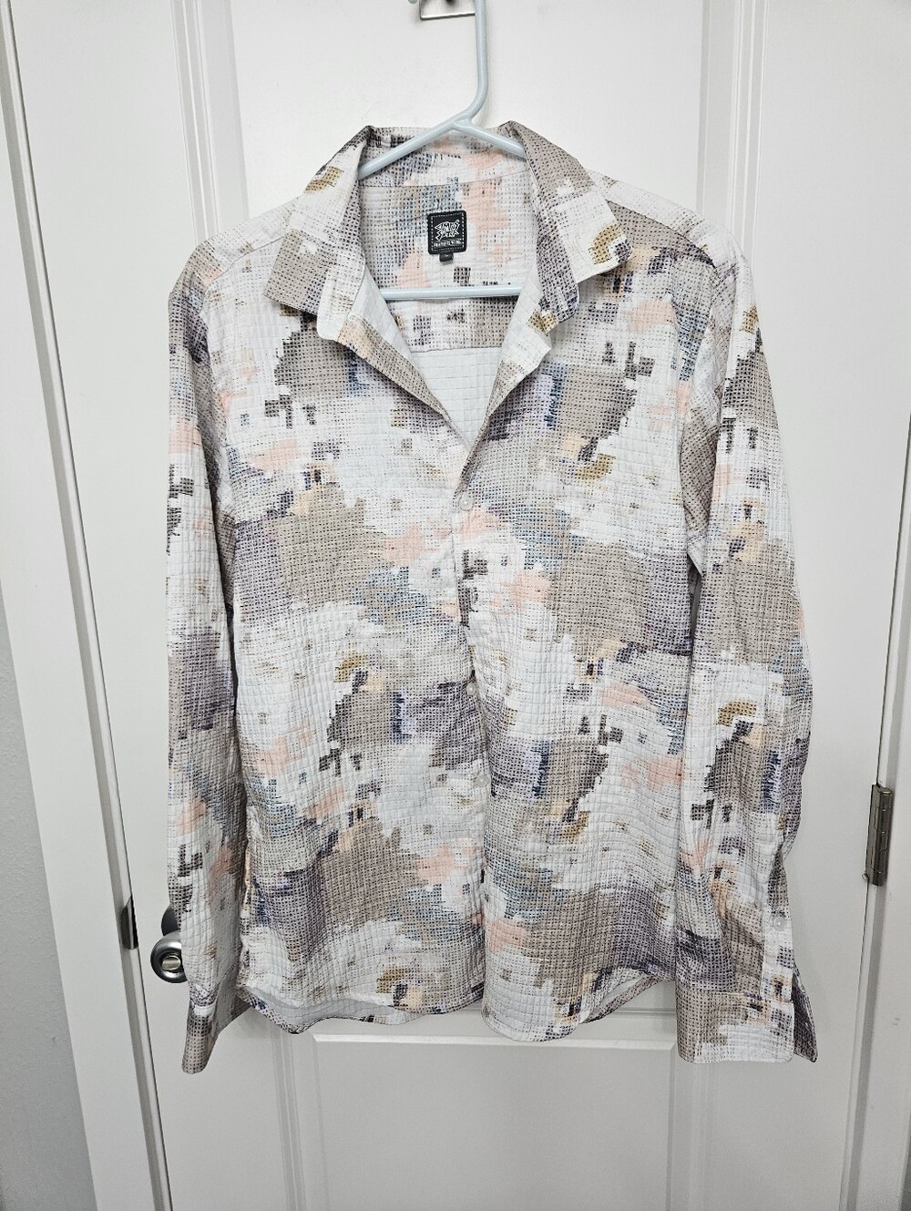 Campus Sutra Abstract Print Long-Sleeve Shirt - Multicolor Small